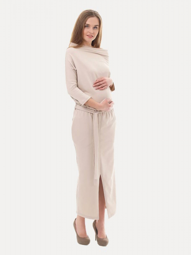 Длинное платье для беременных Фэст