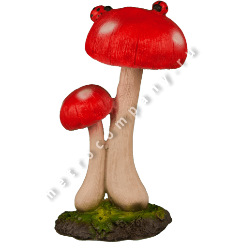 Фигура Два гриба с жуками 12098(30*18см)