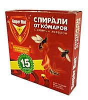 Спирали Супер Бат тр. действия Красные от комаров(60шт/м)