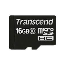  Карта памяти MicroSD Transcent 16GB class 10 без адаптера