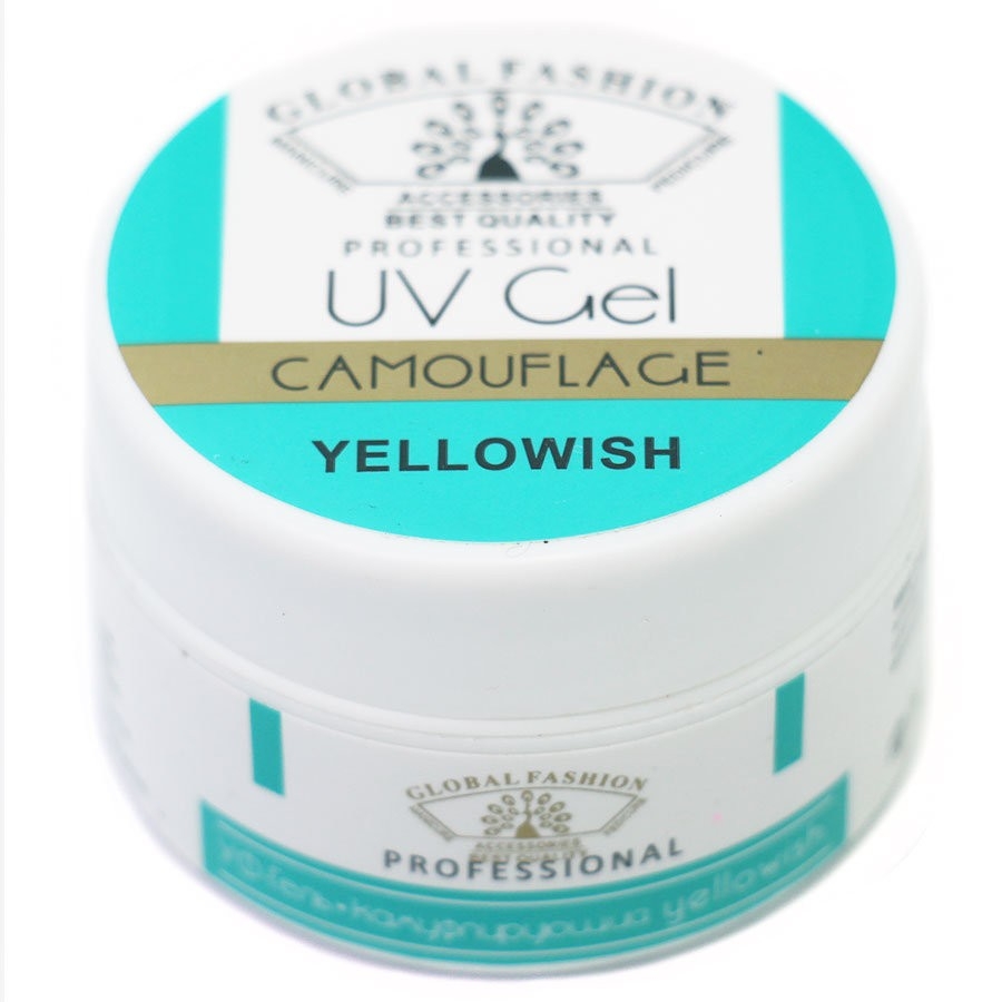 УФ гель камуфлирующий Global Fashion 15гр. Yellowish (КОПИИ)