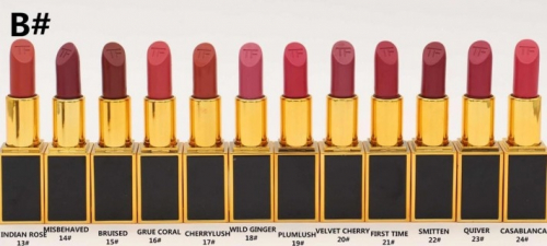 Помада Tom Ford Lip Color 3g (12шт упаковка) золотая B (КОПИИ)