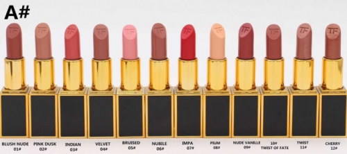 Помада Tom Ford Lip Color 3g (12шт упаковка) золотая A (КОПИИ)