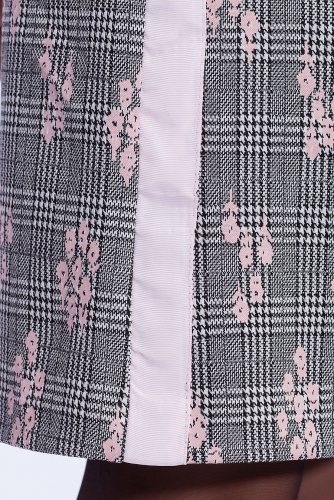 #44309 Платье (ТРиКа) Серый/розовый