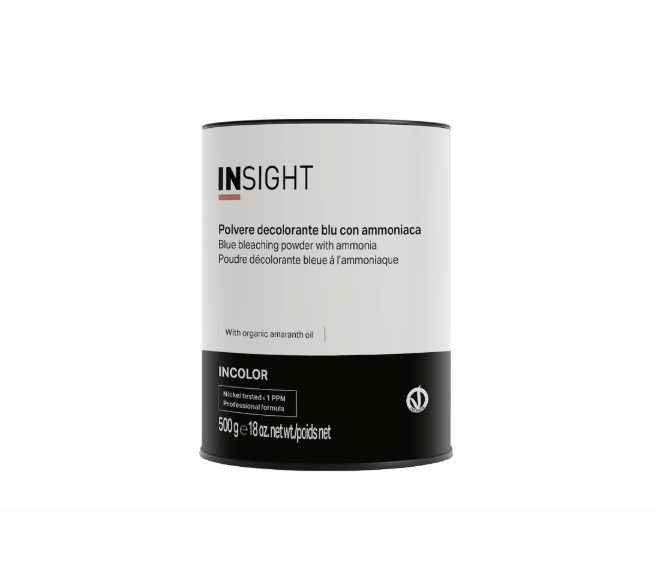 INSIGHT Порошок синий обесцвечивающий с маслом амаранта и сафлора / BLUE BLEACHING POWDER 500 гр
