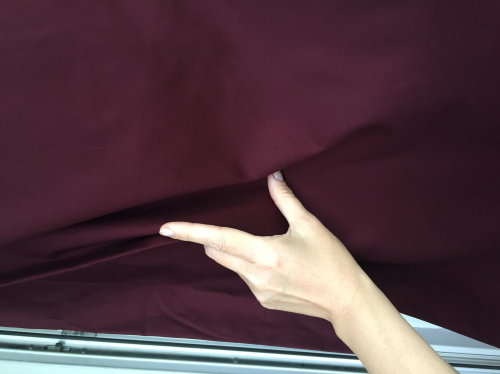 Ткань коттон стретч однотонный темно-бордовый