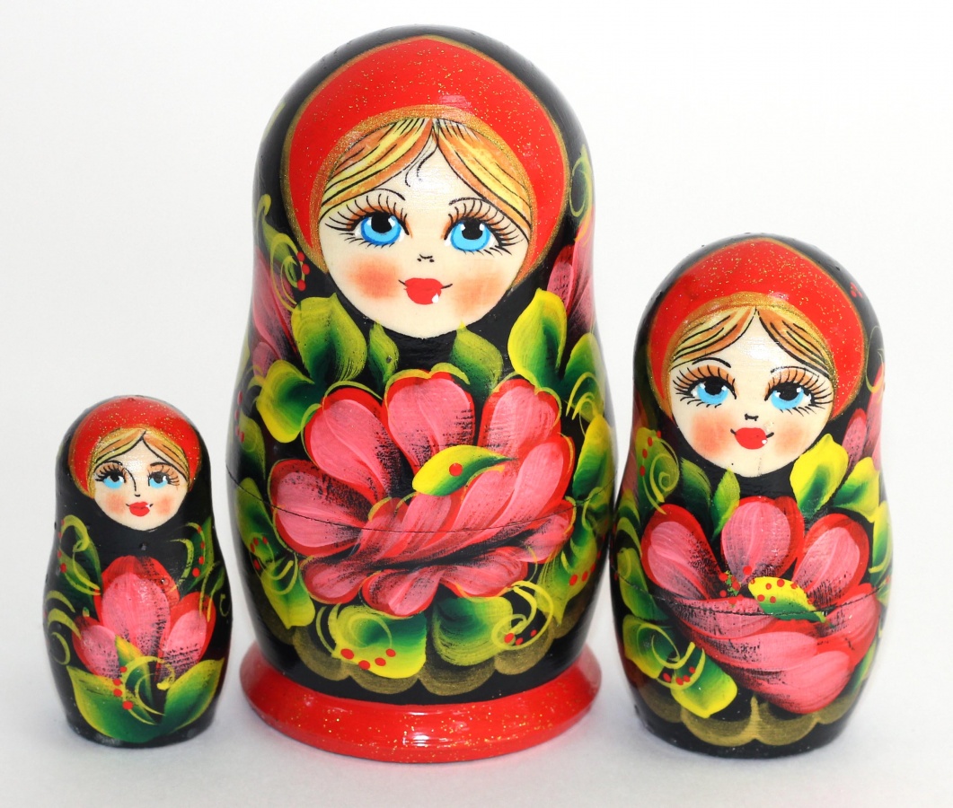 Матрешка цветы картинки