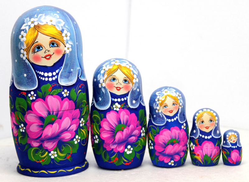 Матрешка цветы картинки