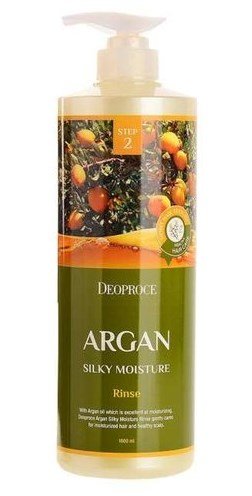 Бальзам для волос с аргановым маслом DEOPROCE RINSE - ARGAN SILKY MOISTURE  1000мл