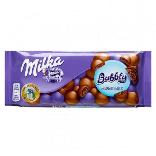 Шоколад Milka Bubbly Milk 90 грамм