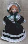 Кукла сувенирная фарфоровая..  Девочка из дворянской семьи. К. 19 в.