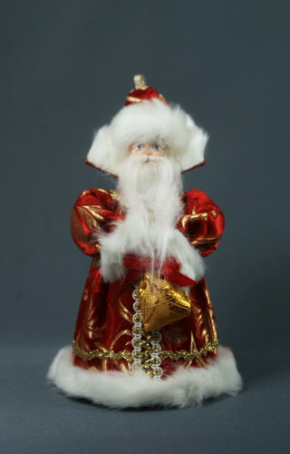 Кукла сувенирная фарфоровая. Дед Мороз. Сказочный персонаж.