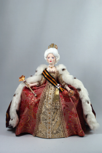 Кукла сувенирная фарфоровая. Императрица Екатерина II.