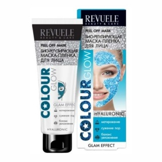Revuele COLOUR GLOW Hyaluronic обновляющая маска-пленка для лица , 80мл (КОПИИ)