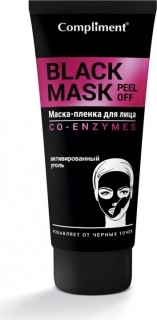 Compliment BLACK MASK Маска-пленка для лица глубокое очищение, 80мл (КОПИИ)