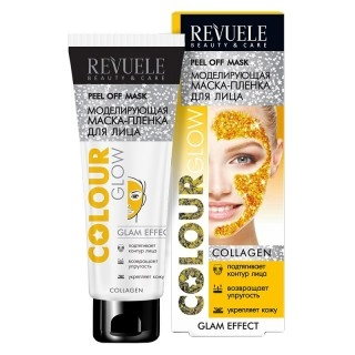 Revuele COLOUR GLOW Collagen моделирующая маска-пленка для лица, 80мл (КОПИИ)