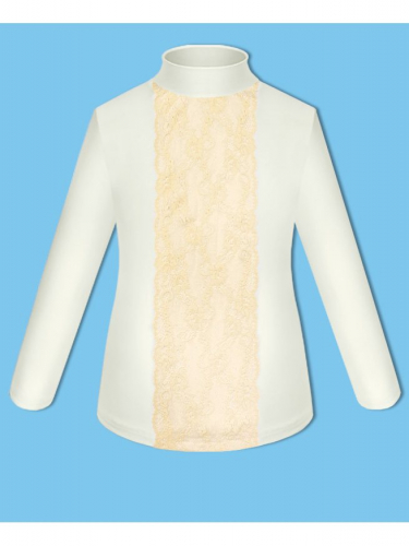 Молочная школьная водолазка (блузка) для девочки 82714-ДШ19