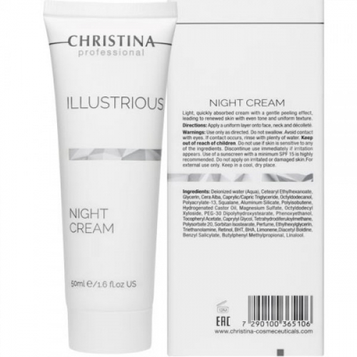 CHR510,  Illustrious Night Cream - Обновляющий ночной крем, 50, Christina