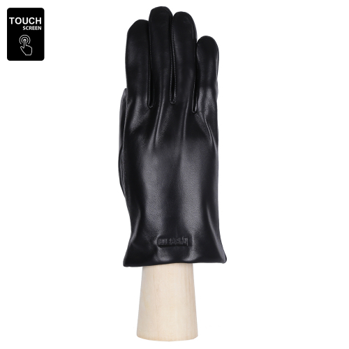 Перчатки мужские, кожа, FABRETTI S1.35-1 black