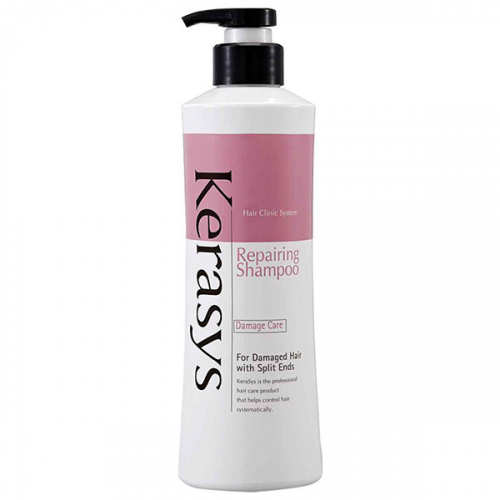 Шампунь восстанавливающий для поврежденных волос с секущимися концами KERASYS Hair Clinic System Damage Care Repairing Shampoo 400мл