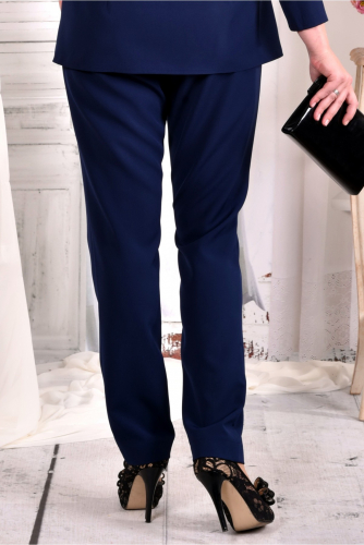 Синие стильные брюки 030-2 (идеально в комлекте с блузкой 0565-2)