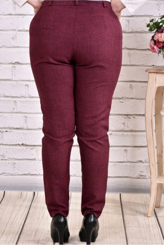 Бордовые брюки | b029-3