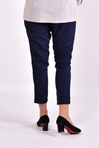 Синие укороченные брюки | b031-2