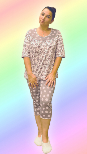 №867 Женская пижама с бриджами