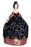 Кукла сувенирная фарфоровая. Дама в бальном платье с веером. 1840-е г. Европа