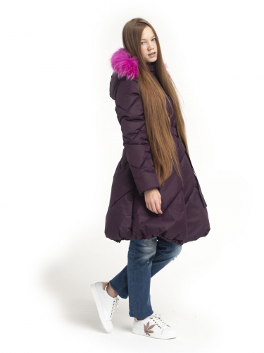 З 19 Пальто - пуховик  для девочки  Пурпурный
