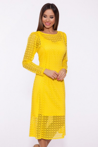 Платье 986 Желтый