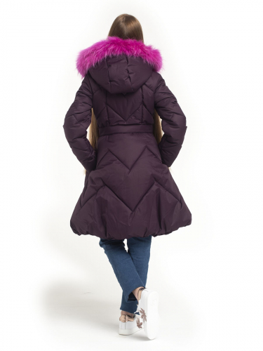 З 19 Пальто - пуховик  для девочки  Пурпурный