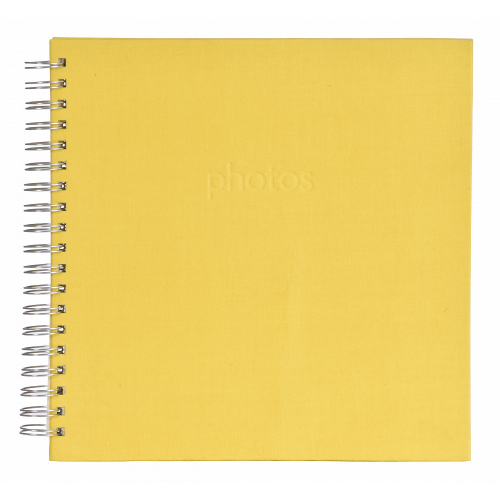 Фотоальбом Innova Scrapbook 50 стр. 26x26 под уголки, желтый на пружине Q1609975