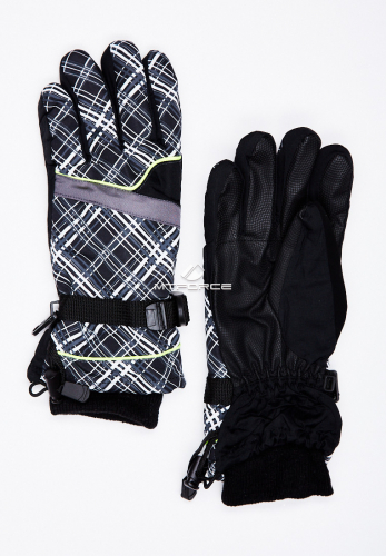 Женские зимние горнолыжные перчатки серого цвета 448Sr