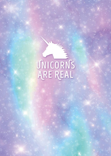 Тетрадь для записей. Unicorns are real, 150х210мм, мягкая обложка, 48 л., клетка-стандарт