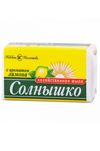 Мыло хозяйственное с ароматом лимона 140 г - НЕВСКАЯ КОСМЕТИКА