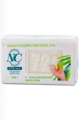 Мыло хозяйственное с пальмовым маслом 180 г - НЕВСКАЯ КОСМЕТИКА