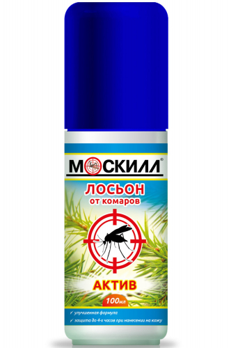 Лосьон-спрей от комаров  актив 100 мл - Москилл