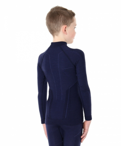 Блуза на мальчика Active Wool 41% LS13680 синий