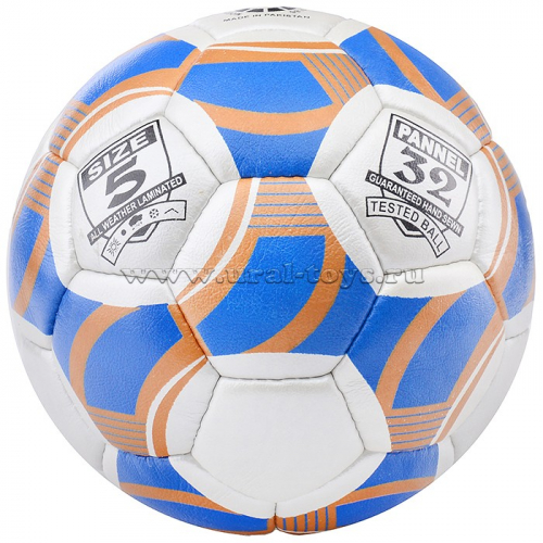Мяч для игры в футбол размер №5 d21см, дл. окр. 68-70см. 100% полиуретан, 4-х слойное строение