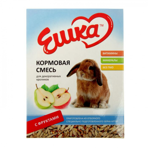 Кормовая смесь «Ешка» для декоративных кроликов, с фруктами, 450 г