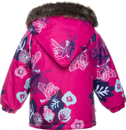 Куртка для малышей VIRGO, фуксиа с принтом 94063, размер 86