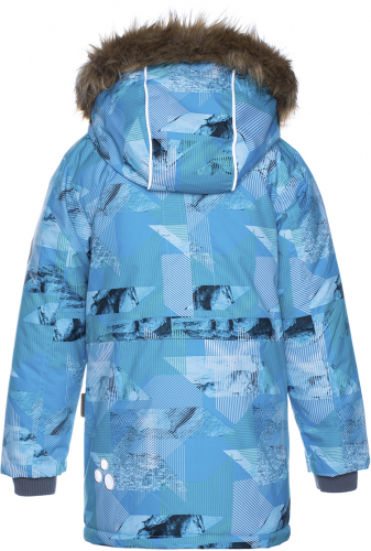 Куртка для мальчиков VESPER, голубой с принтом 92536, размер 116