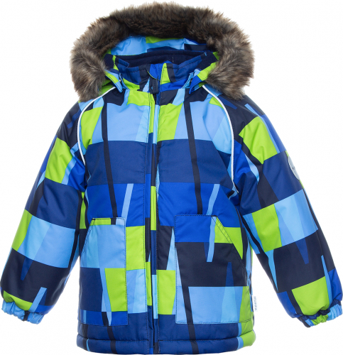 Куртка для малышей VIRGO, синий с принтом 92735, размер 86