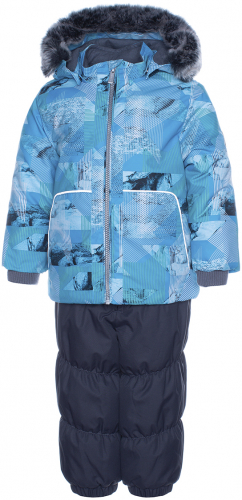 Комплект зимний Huppa Russel 45050030-92536 92536, turquoise pattern/ gray