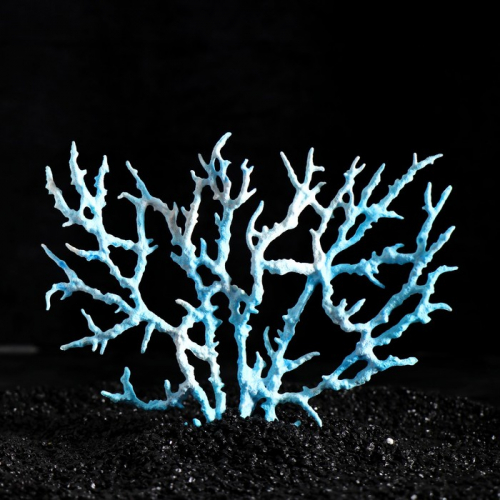 Коралл пластиковый большой 24,5 х 4 х 19 см, голубой