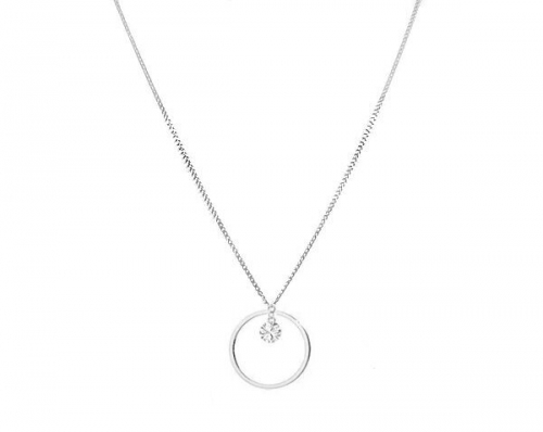 Колье из серебра куб.циркон., Ю-55055р