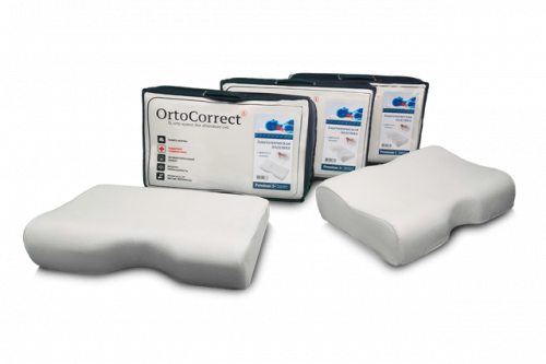 Анатомическая подушка OrtoCorrect с эффектом памяти Premium 1 Plus