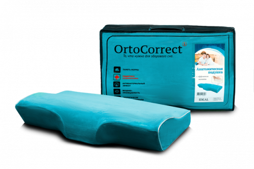 Анатомическая подушка OrtoCorrect с эффектом памяти IDEAL