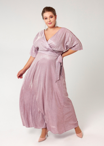 3800р.13900р.Розовое блестящее платье PMM141B
